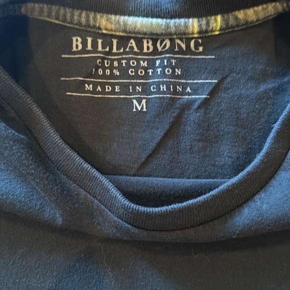 Billabong Men’s Custom Fit 100% cotton Sz M Tee shirt - Picture 4 of 5